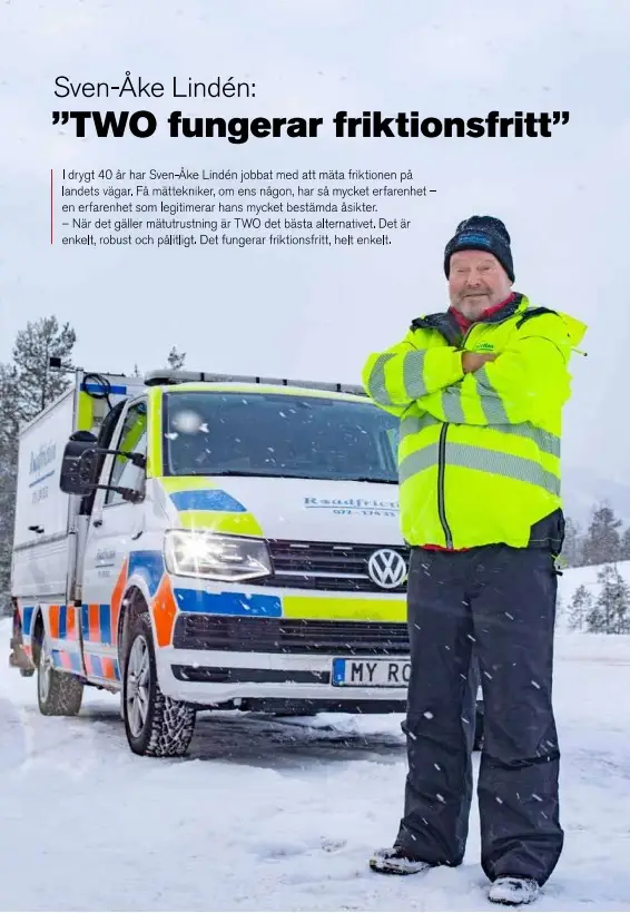 Sven-Åke Lindén grundare av Roadfriction